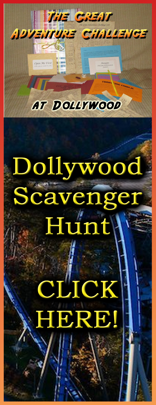 dollywood amusement park scavenger hunt