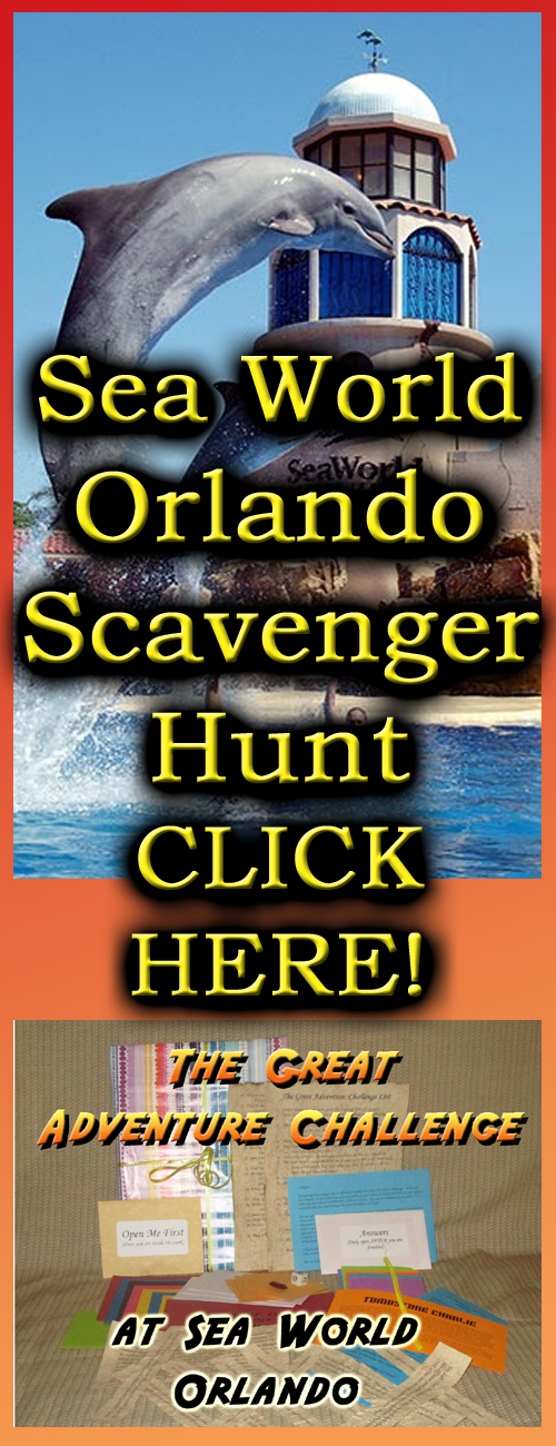 sea world orlando scavenger hunt