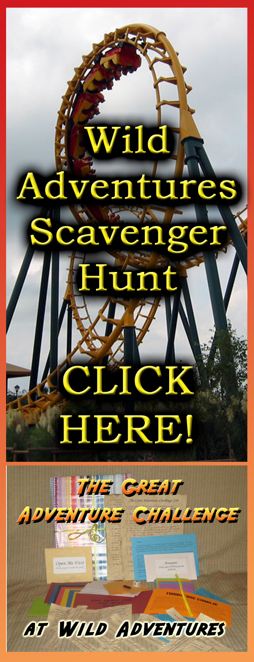 wild adventures amusement park scavenger hunt