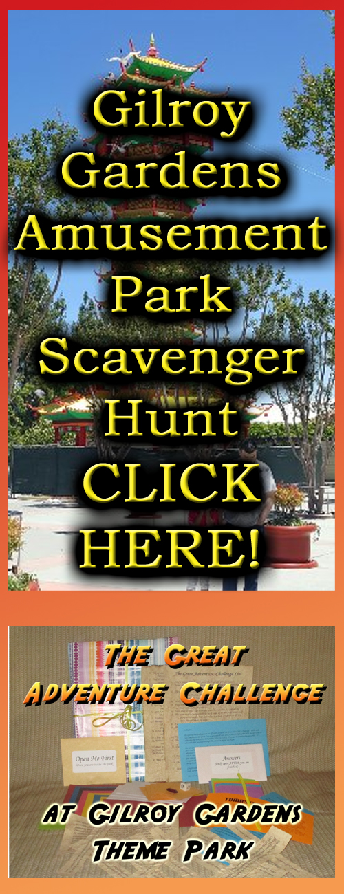 gilroy gardens theme park scavenger hunt