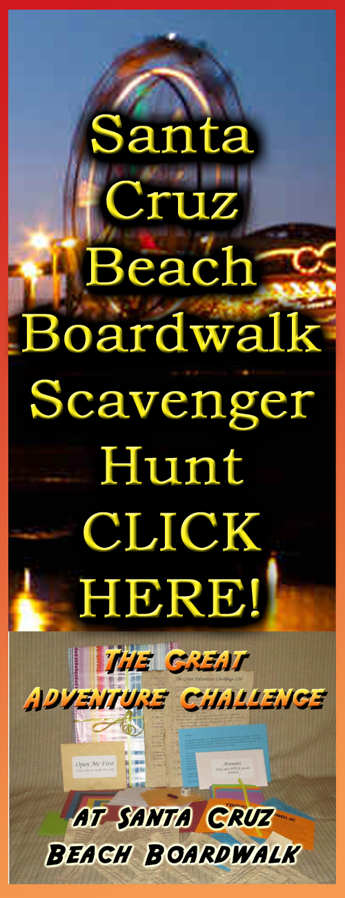 santa cruz beach boardwalk amusement park scavenger hunt