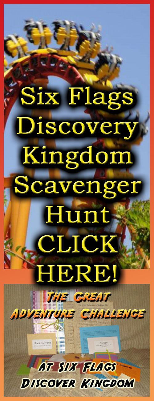 six flags discovery kingdom scavenger hunt