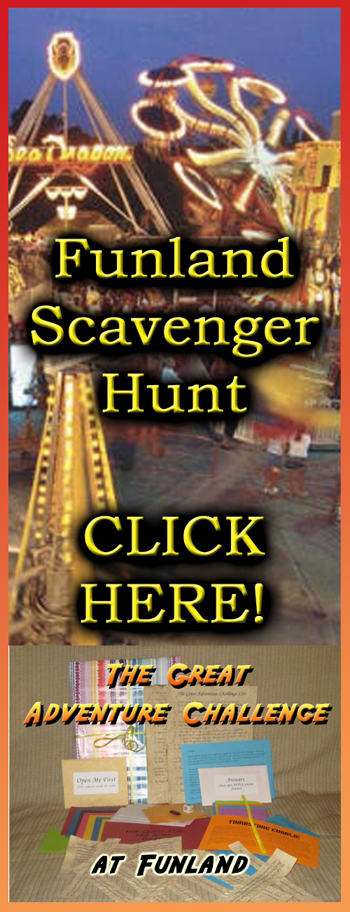 funland amusement park scavenger hunt
