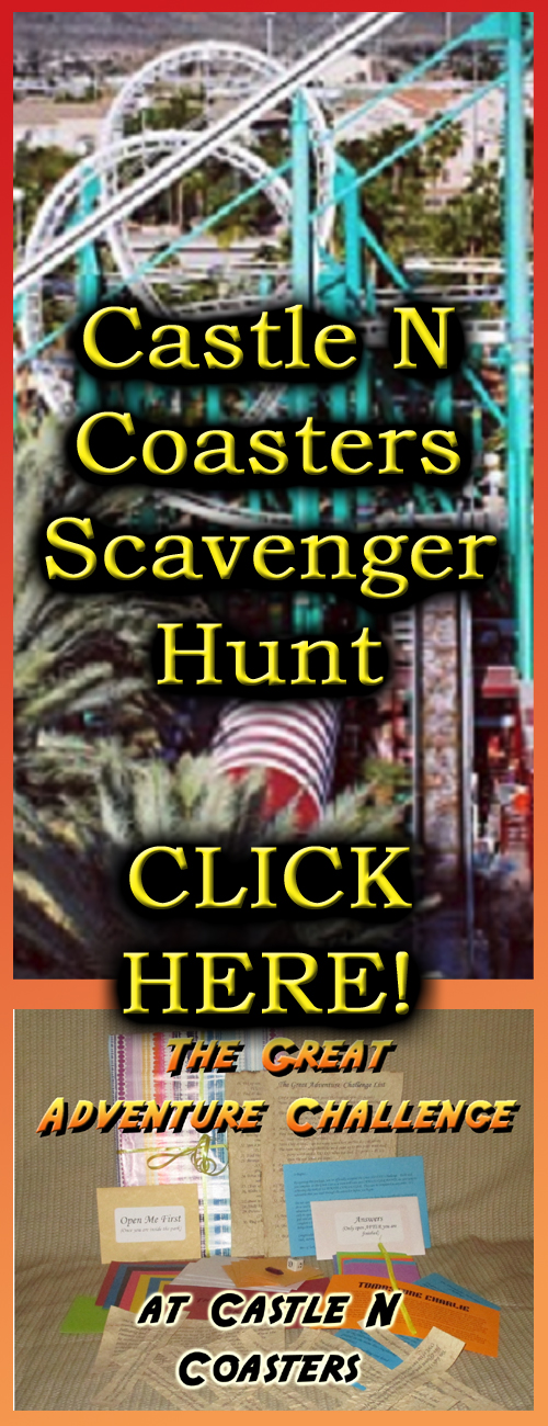castle n coasters scavenger hunt