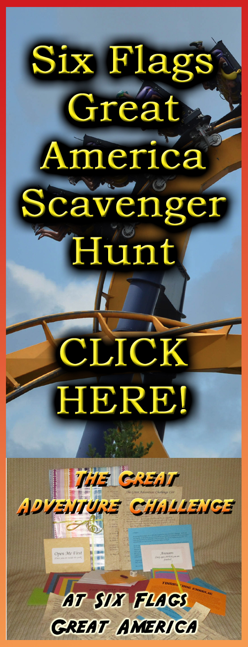 six flags great america scavenger hunt