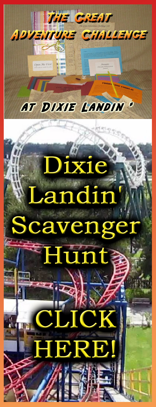 dixie landin amusement park scavenger hunt