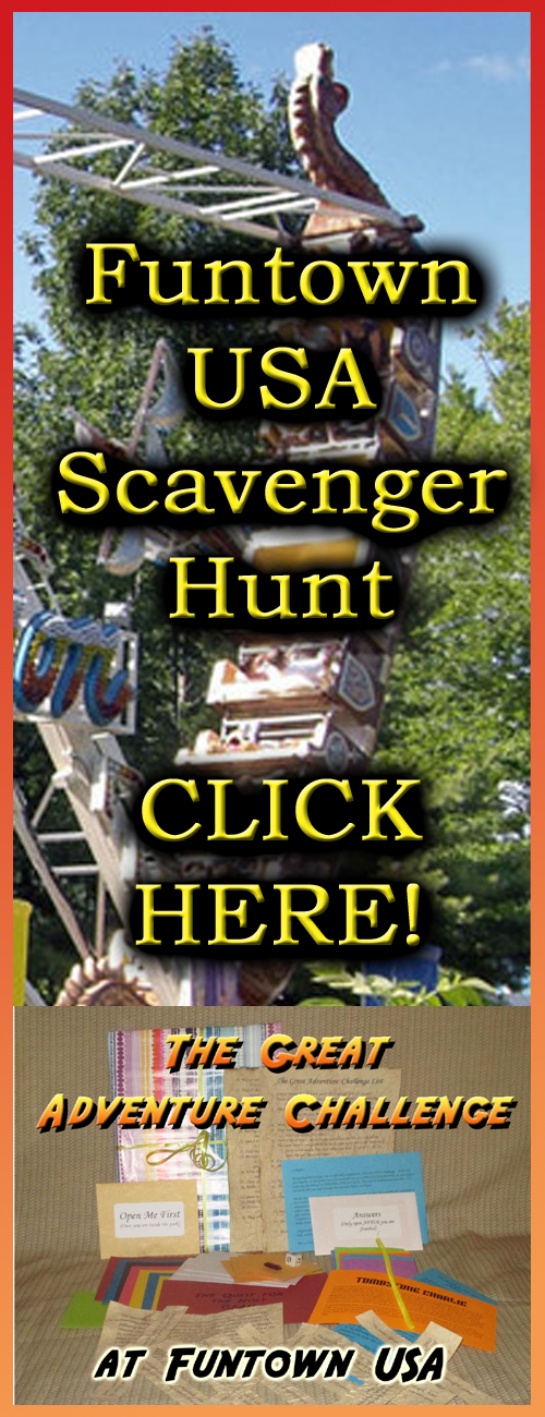funtown usa  amusement park scavenger hunt