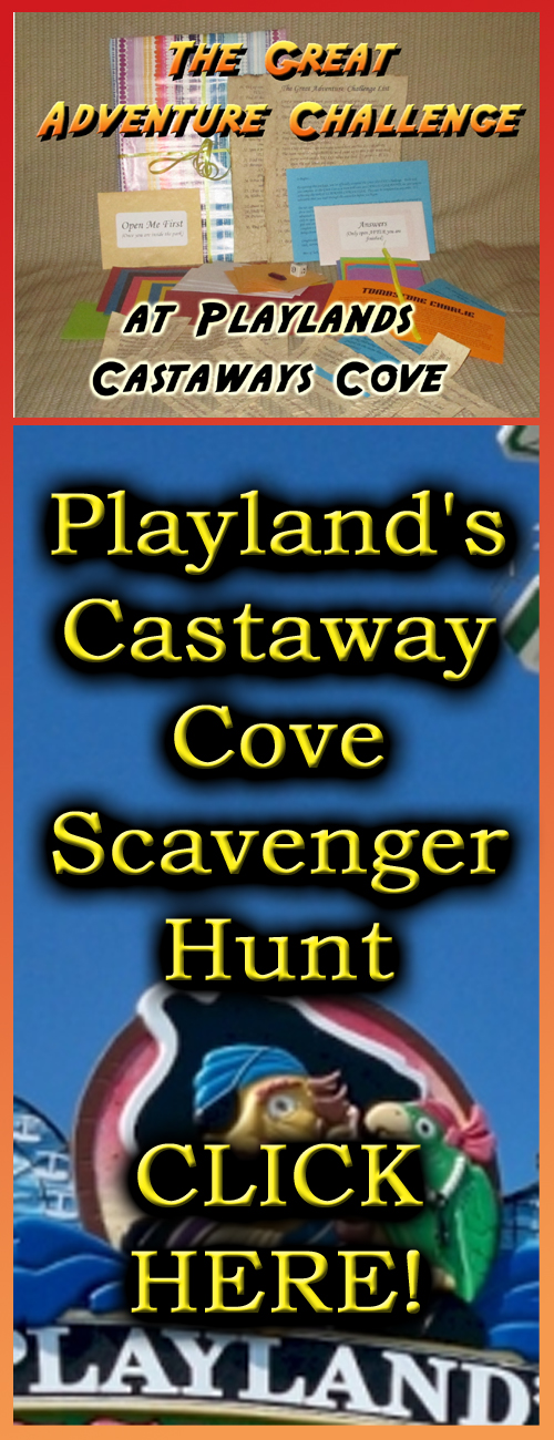 playlands castaway cove amusement park scavenger hunt