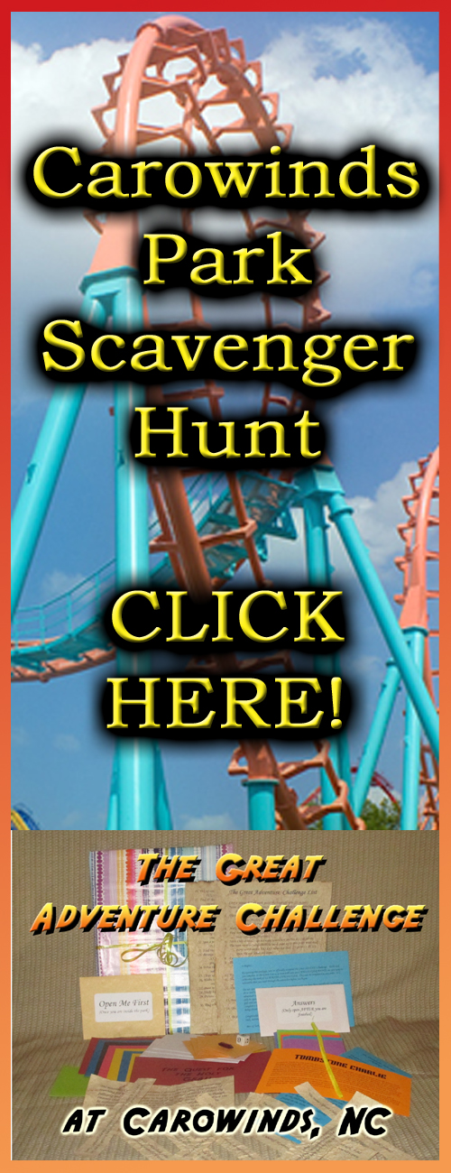 carowinds amusement park scavenger hunt