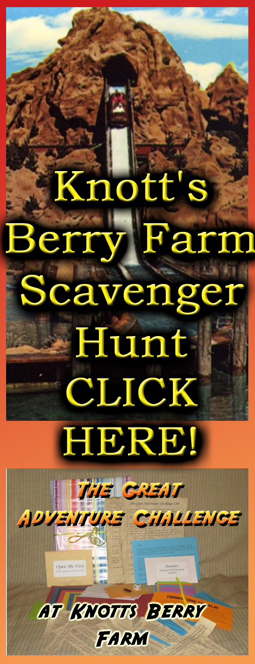 knotts berry farm scavenger hunt 