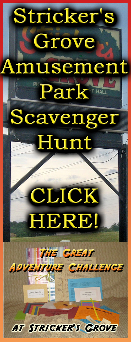 strickers grove amusement park scavenger hunt