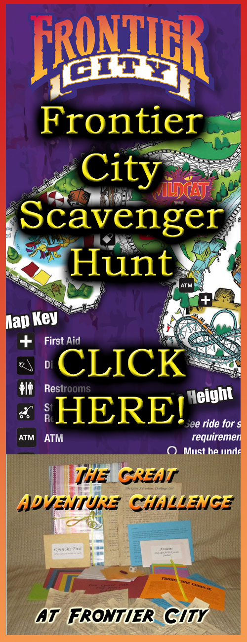 frontier city amusement park scavenger hunt