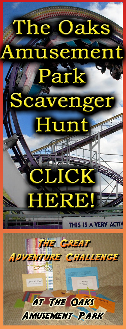 the oaks amusement park scavenger hunt