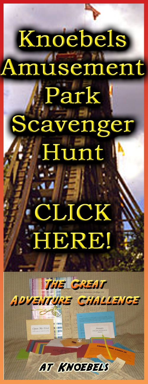 knoebels amusement park scavenger hunt