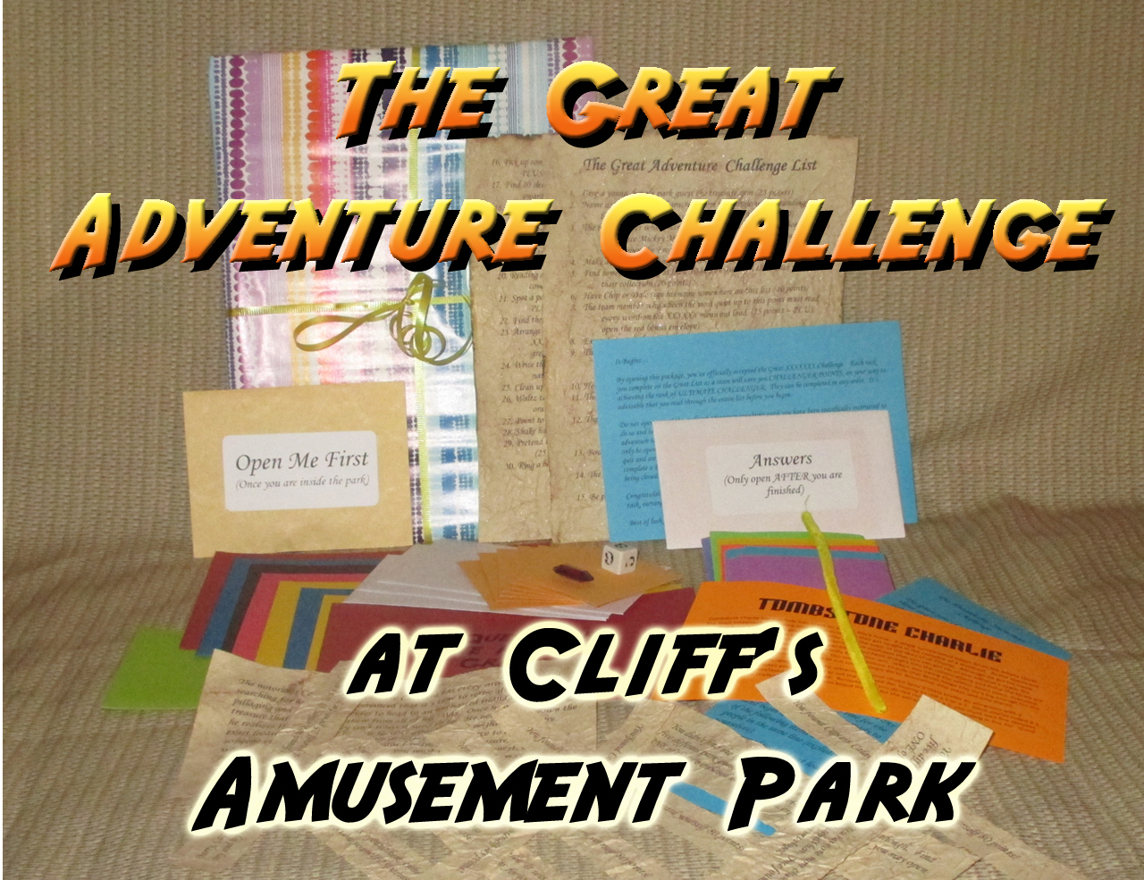 cliffs amusement park scavenger hunt
