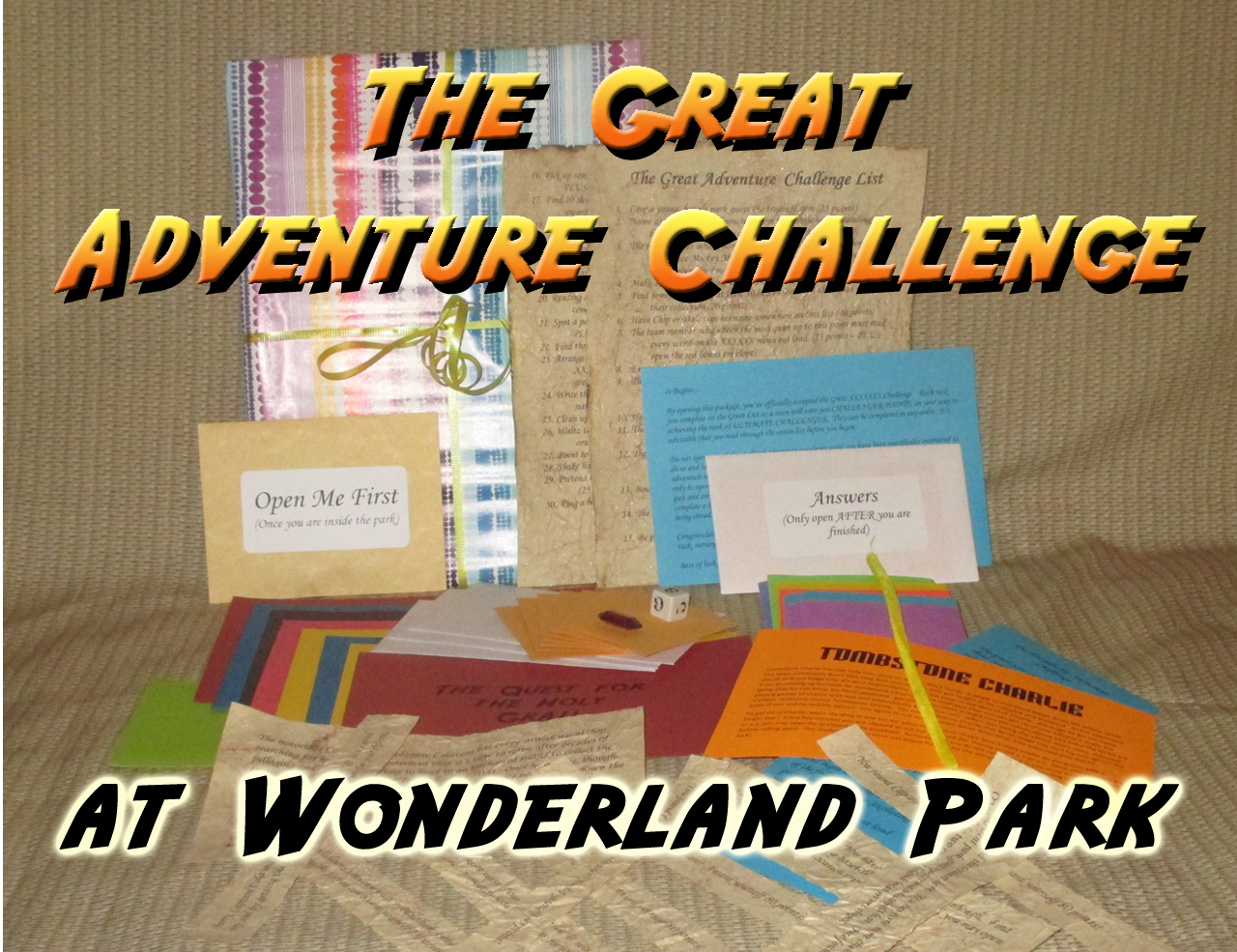 wonderland park scavenger hunt