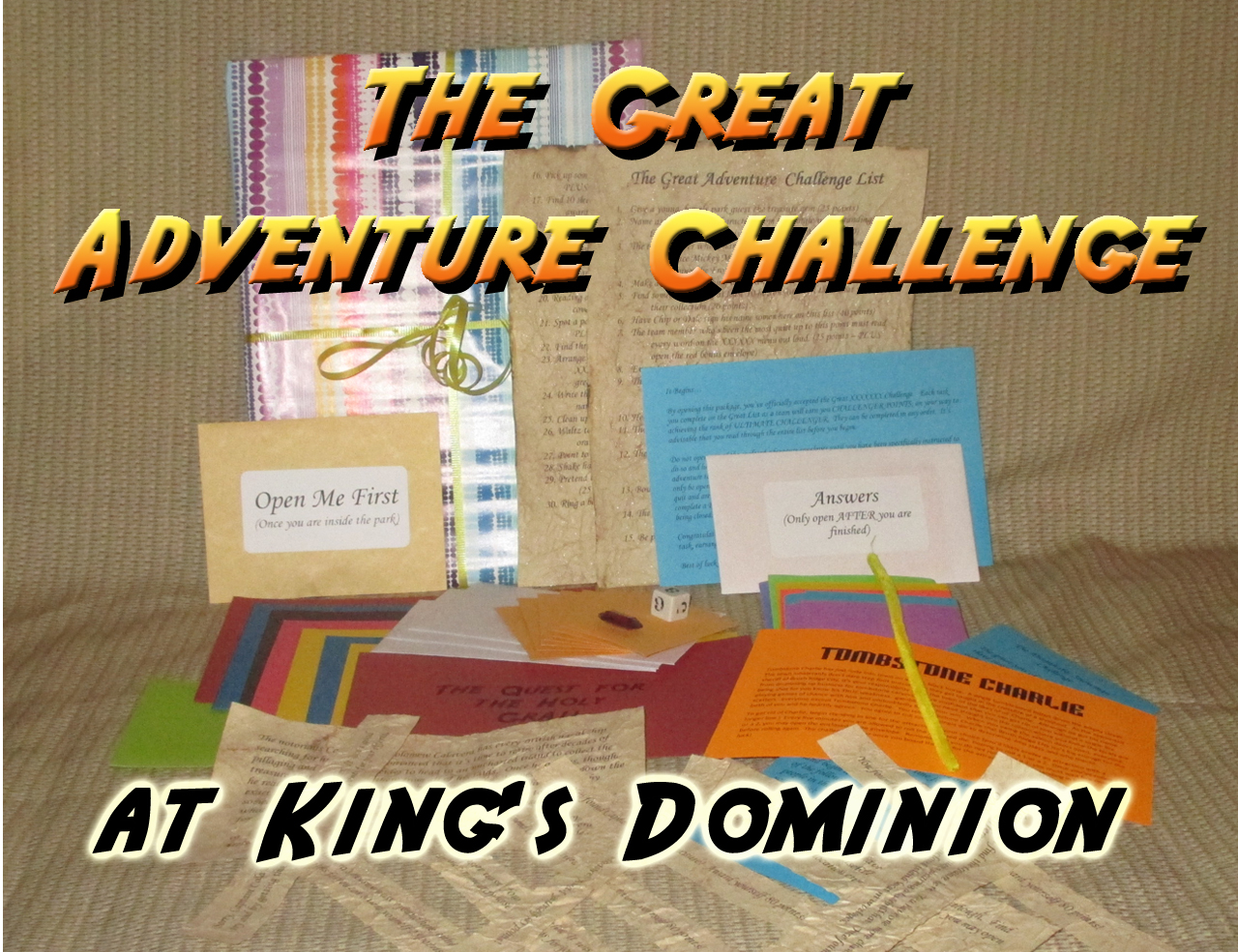 kings dominion amusement park scavenger hunt