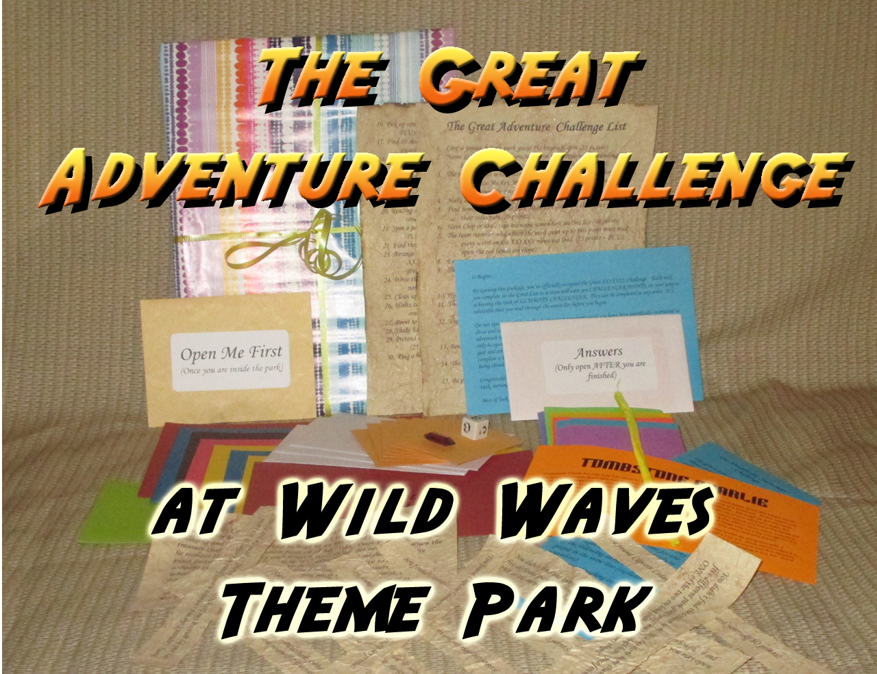 wild waves theme park scavenger hunt