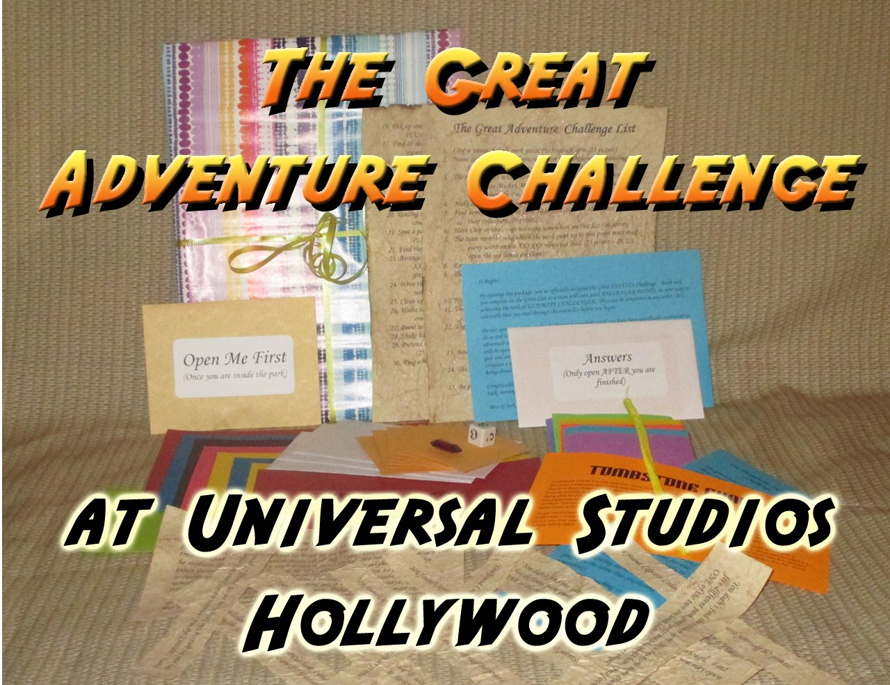 universal studios hollywood scavenger hunt