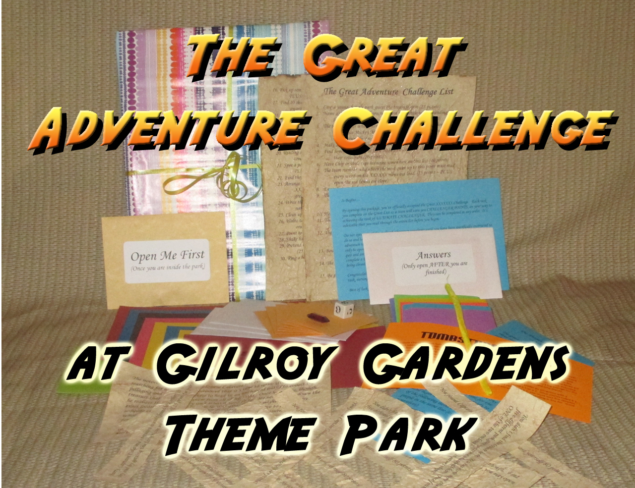 gilroy gardens theme park scavenger hunt