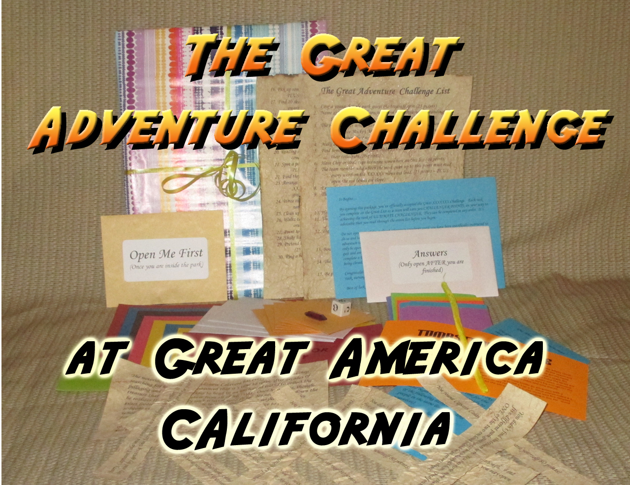 great america theme park scavenger hunt