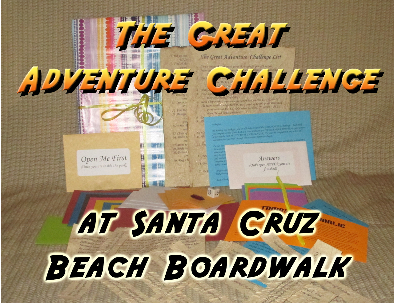 santa cruz beach boardwalk amusement park scavenger hunt