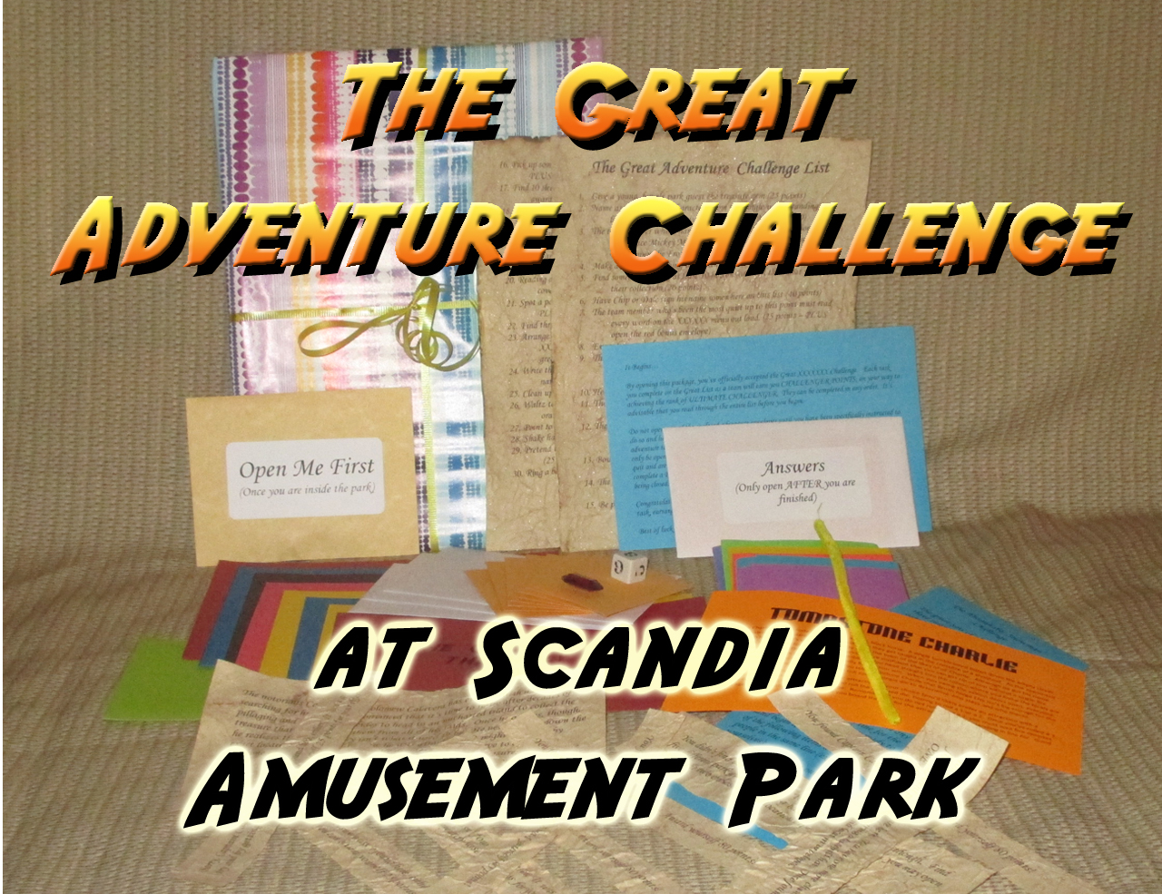 scandia amusement park scavneger hunt