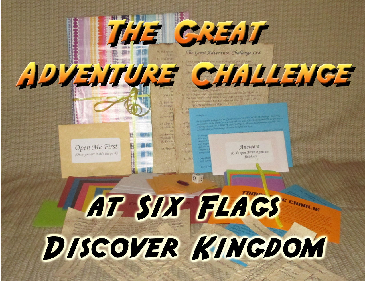 six flags discovery kingdom scavenger hunt