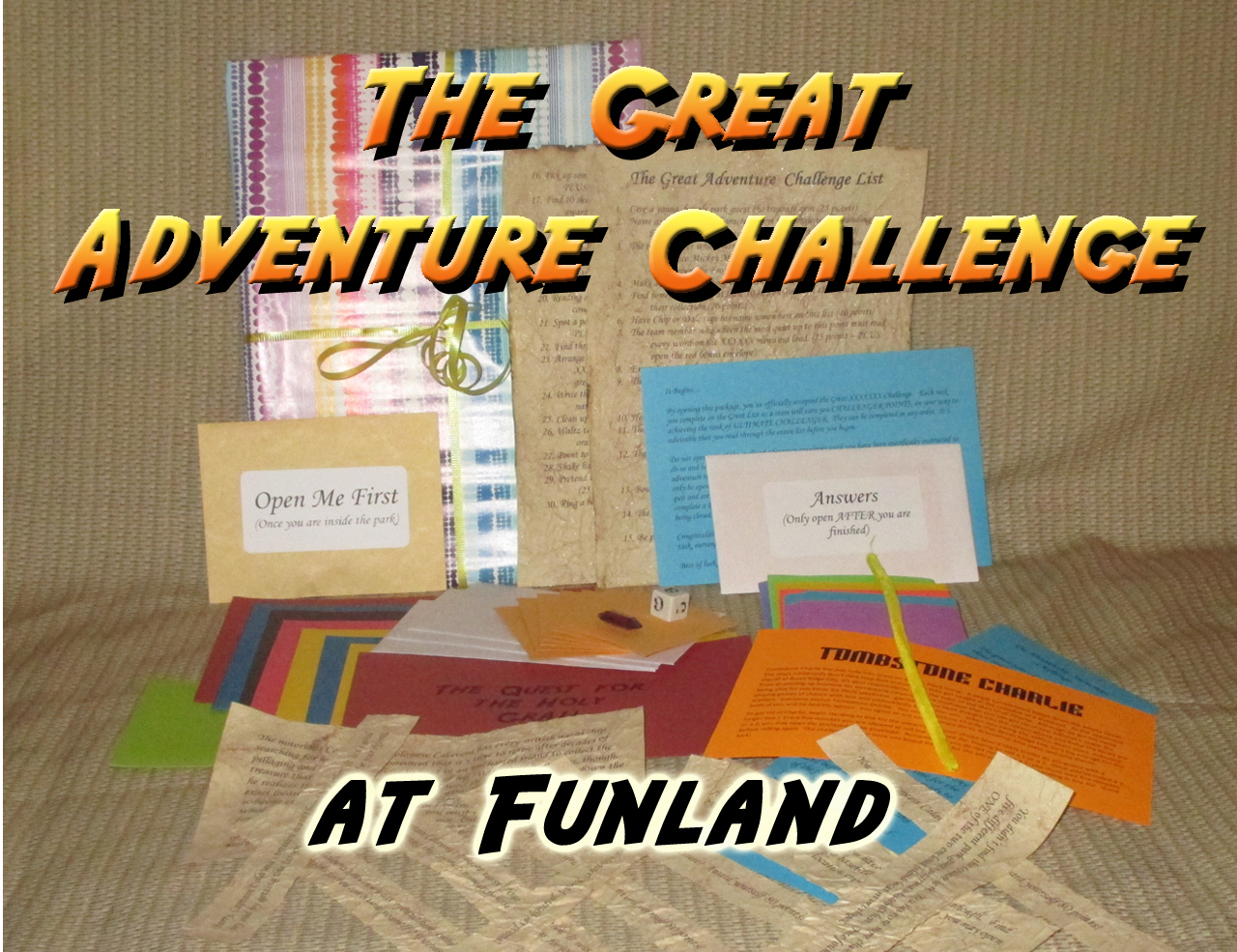 funland amusement park scavenger hunt