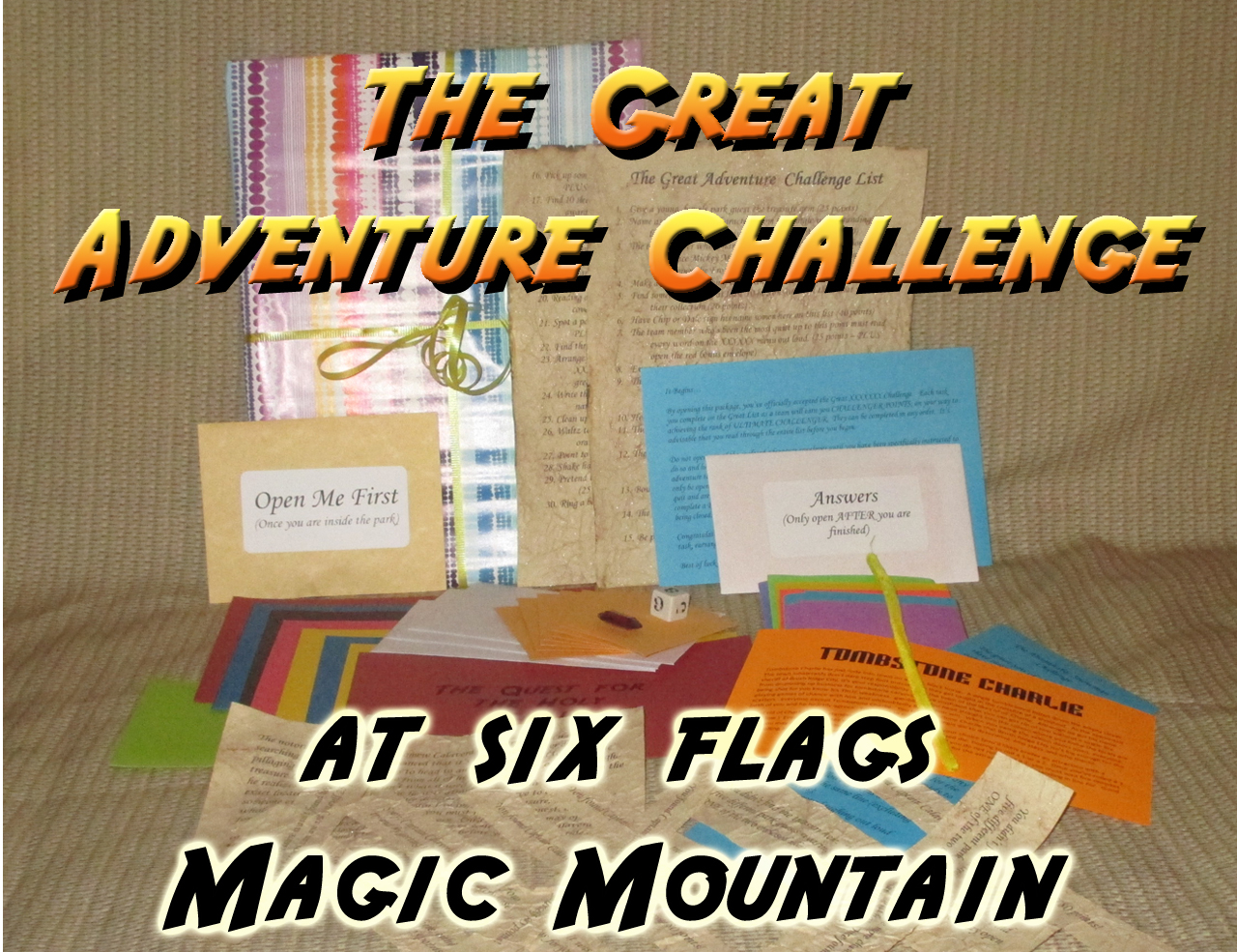 magic mountain scavenger hunt