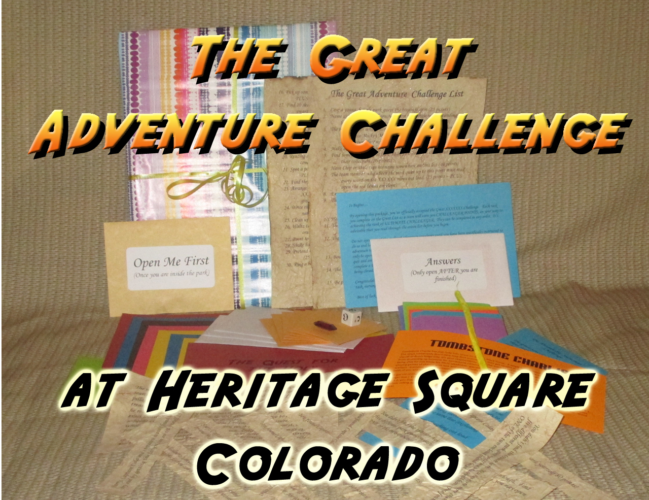 heritage square amusement park scavenger hunt