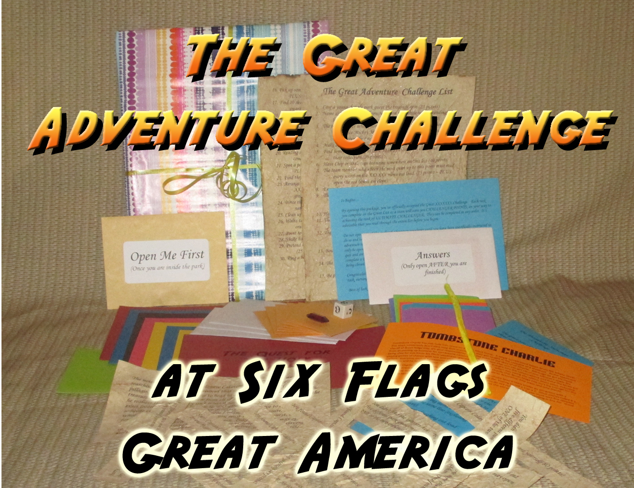 six flags great america scavenger hunt