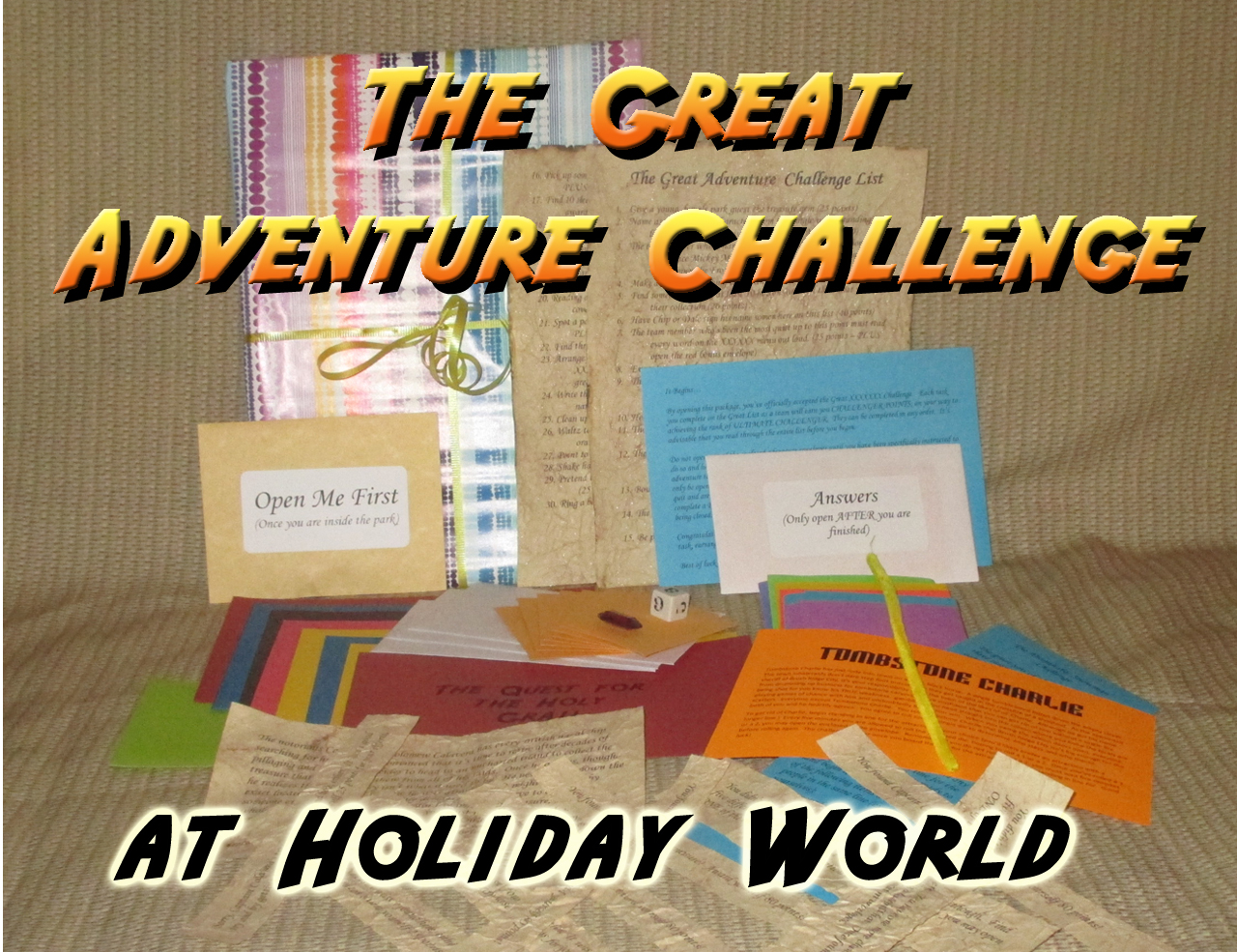 holiday world scavenger hunt