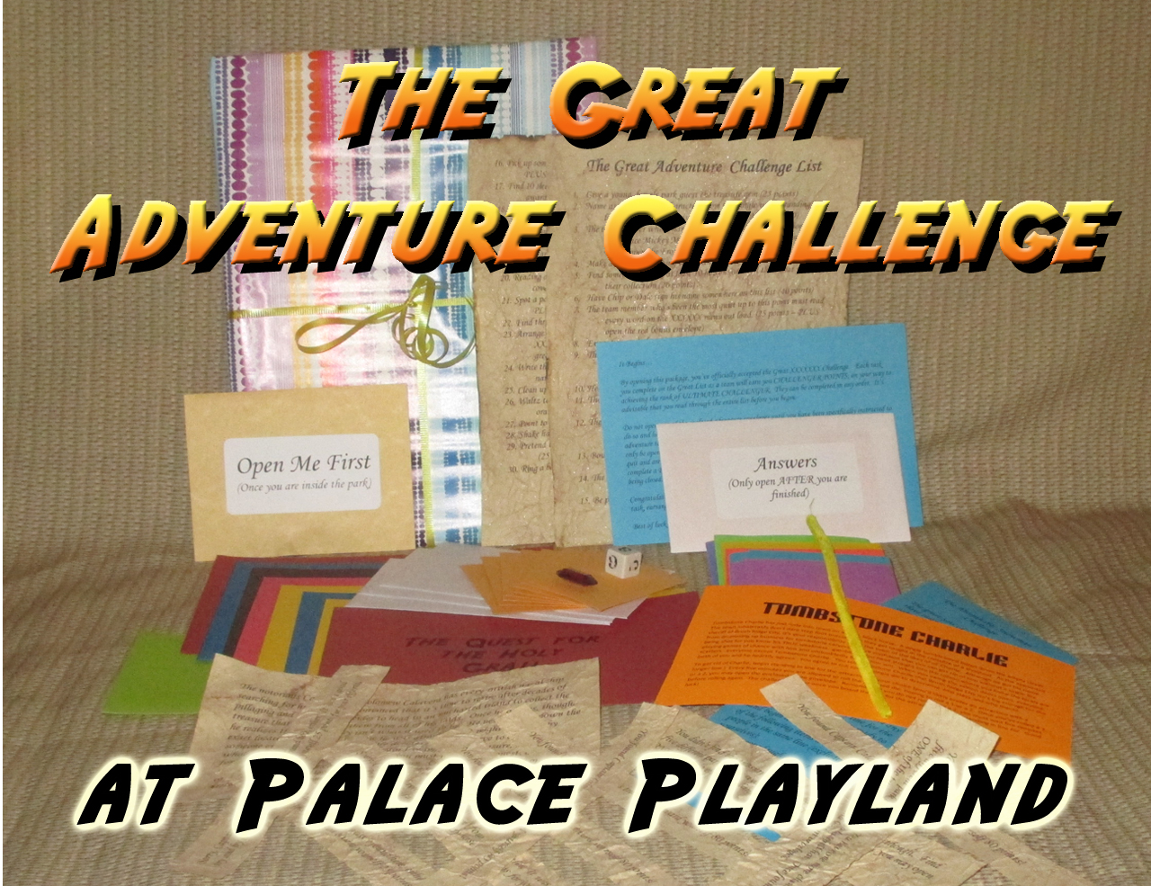 palace playland amusement park scavenger hunt