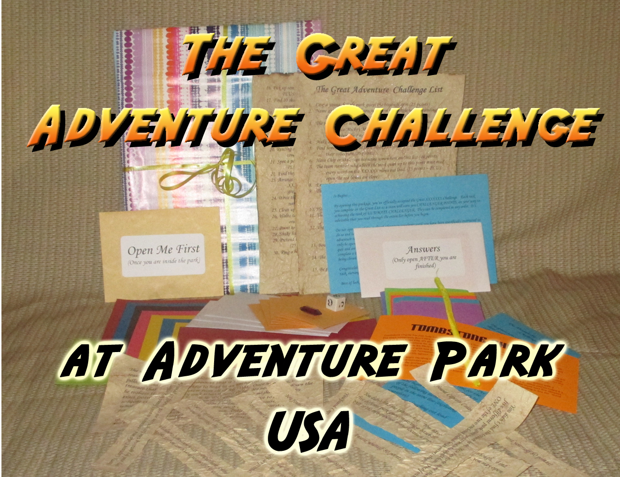 adventure park usa scavenger hunt