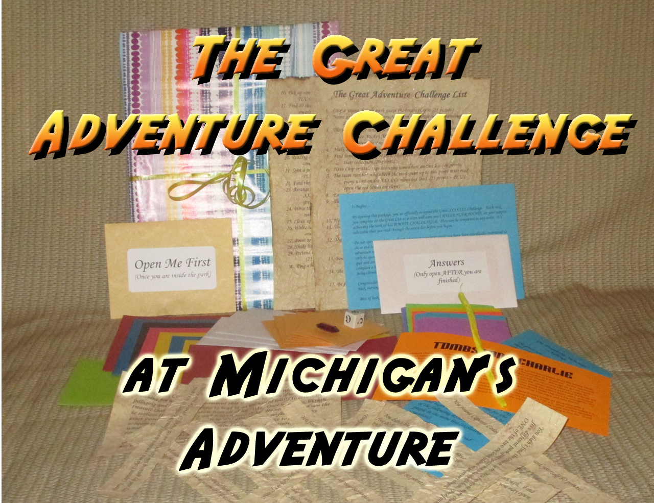 michigans adventure theme park scavenger hunt