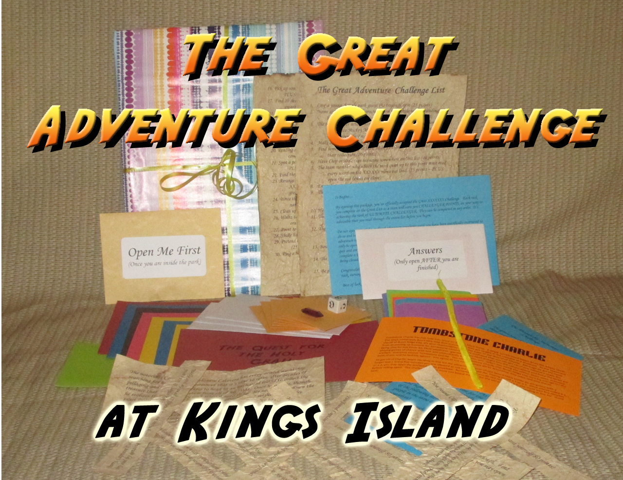 kings island amusement park scavenger hunt