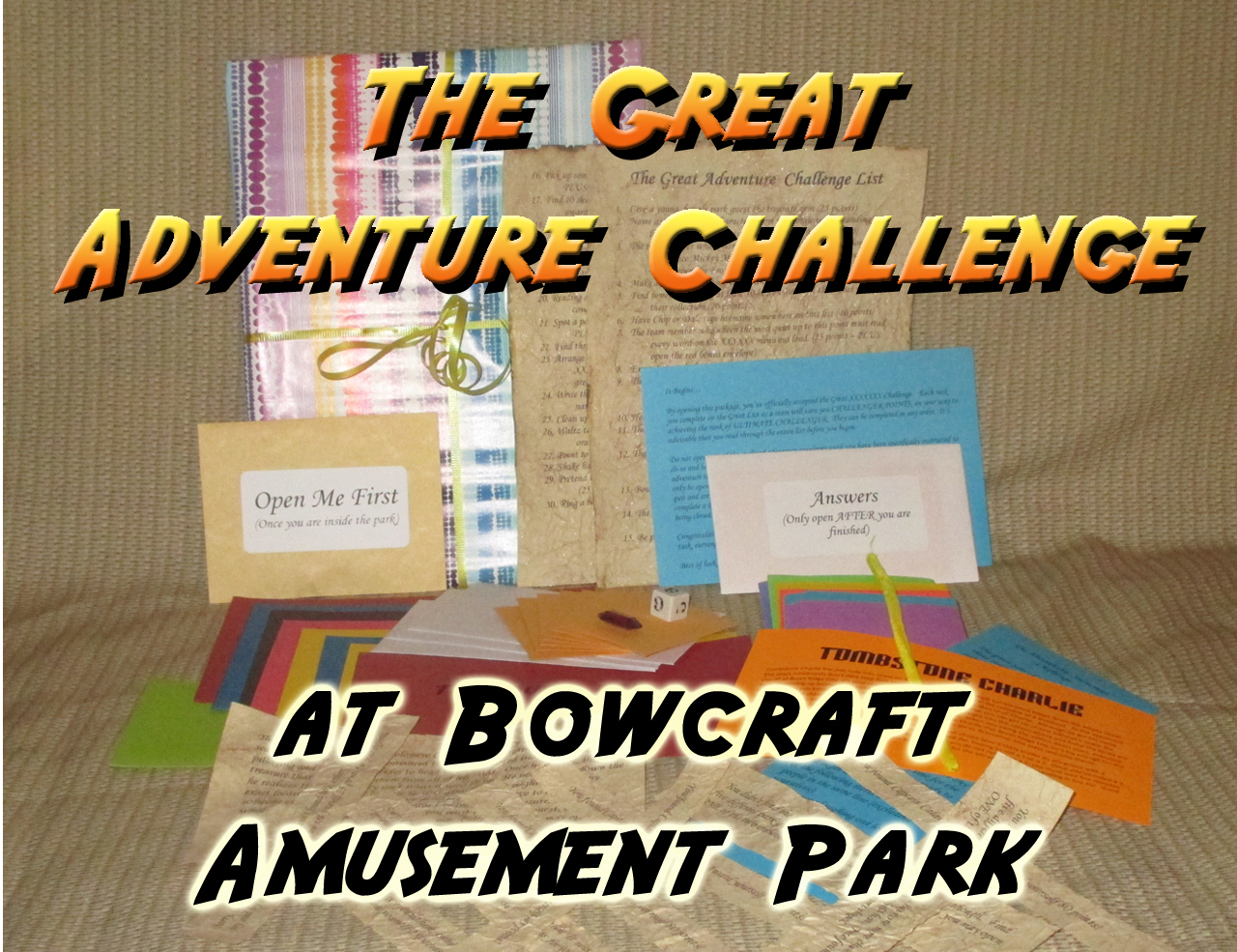 bowcraft amusement park scavenger hunt