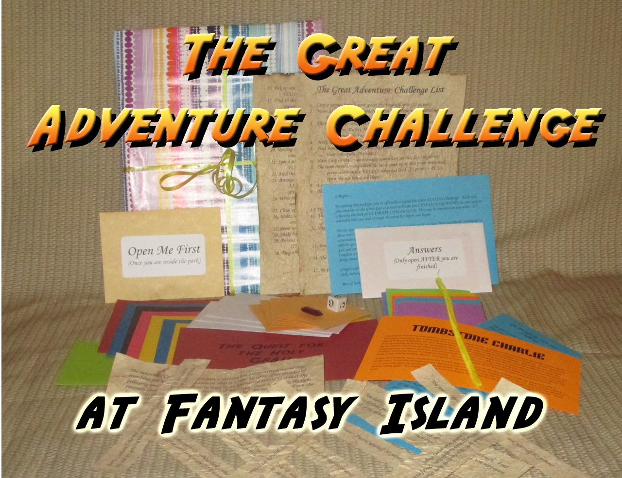 fantasy island amusement park scavenger hunt