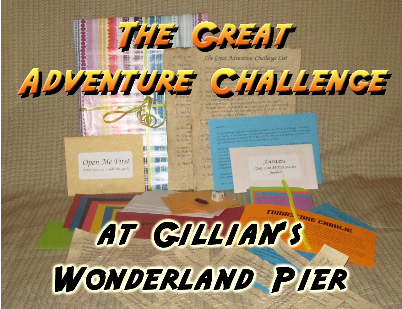 gillians wonderland pier scavenger hunt