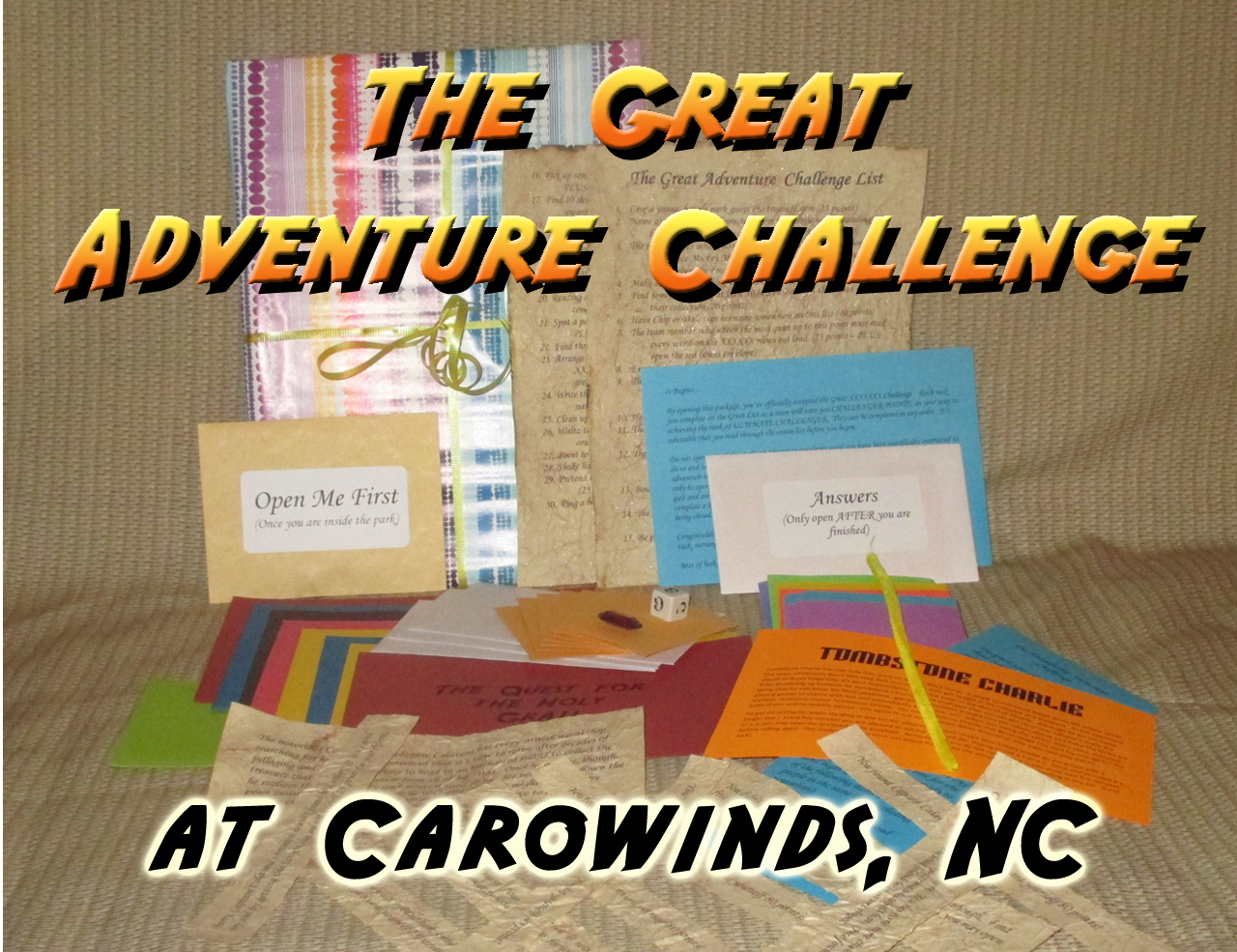 carowinds amusement park scavenger hunt