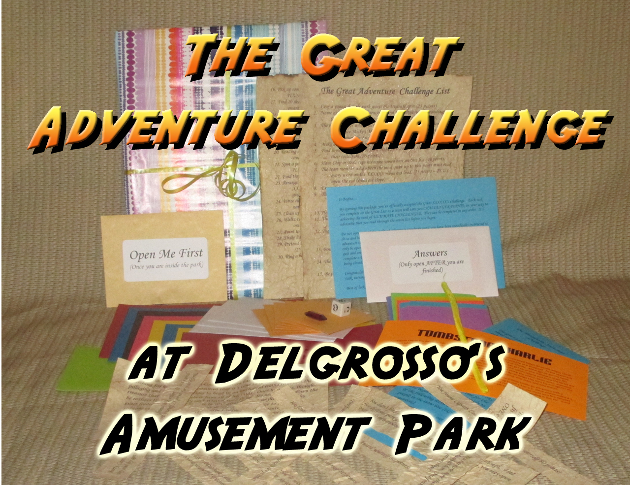 delgrossos amusement park scavenger hunt